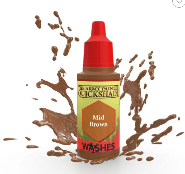 Army Painter: Quickshade Wash - Mid Brown (18ml)