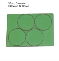 50mm Diameter Bases - Green (x12)