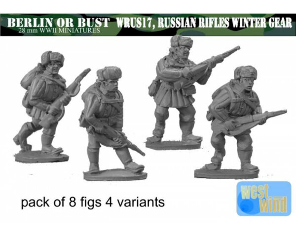 Russian Riflemen in Winter Padded Coat