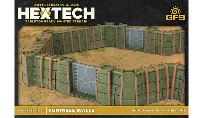 Gale Force Nine - Hextech - Muros De Energía Delta Dropbase Para Escenarios De Combate Con Mechs