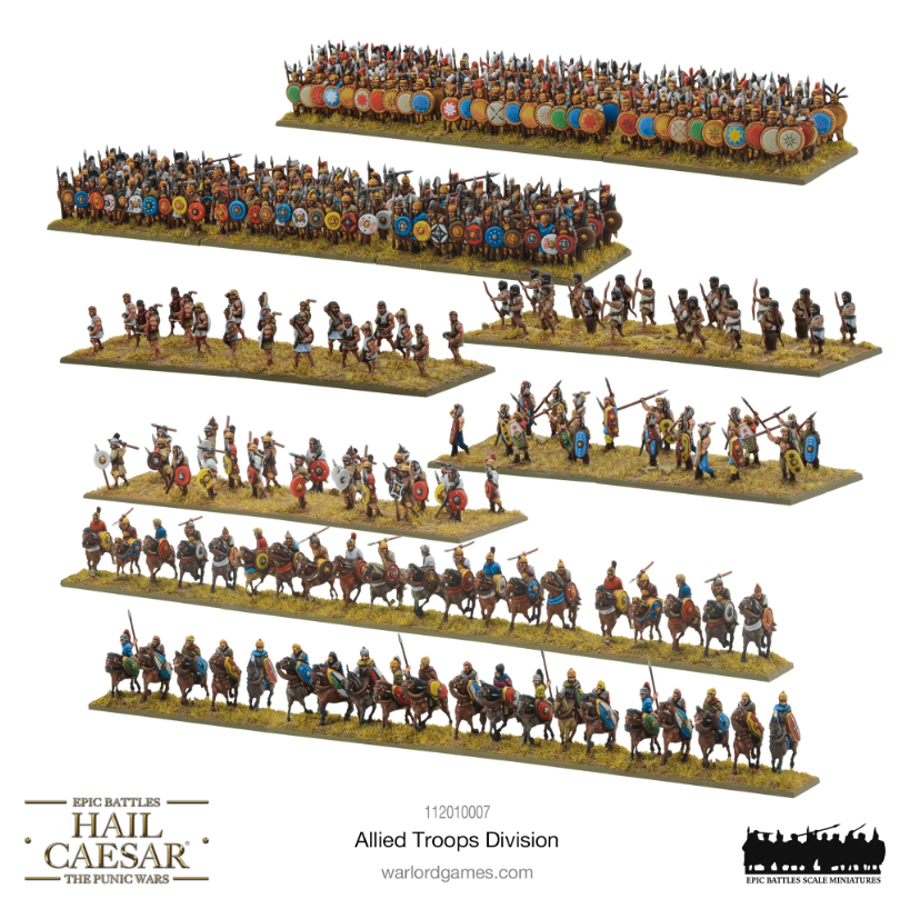 Warlord Games Hail Caesar Epic Battles: Roman Britain Allied Troops - 28mm Plastic Miniatures Set - View #5
