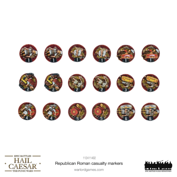 Hail Caesar Epic Battles: Republican Roman Casualty Markers
