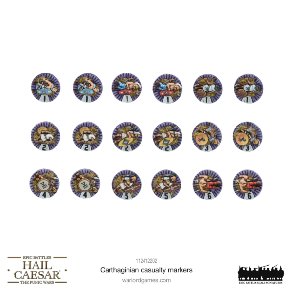Hail Caesar Epic Battles: Carthaginian Casualty Markers