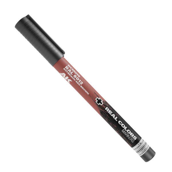 Real Colors Marker: Rotbraun: Red Brown RAL 8012