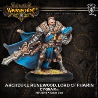 Cygnar Archduke Runewood, Lord of Fharin