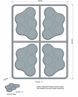 Victrix: Plastic Bases Set 8 - 25mm Skirmish Movement Trays