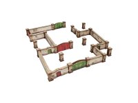 WW2 Normandy Stone Wall (15mm)