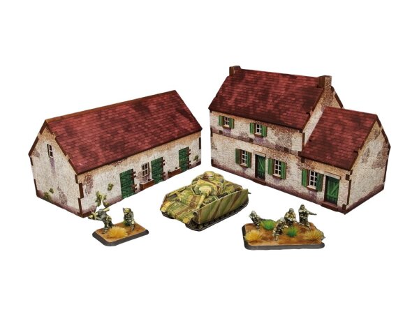 WW2 Normandy Homestead with Stable (15mm)