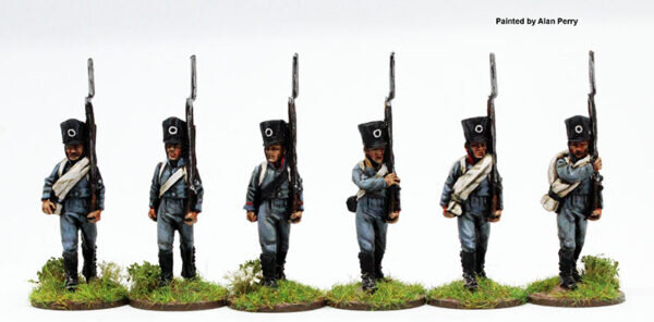 Reservists in Shakos, Breeches and Gaiters, Marching