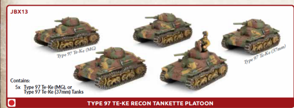 Type 97 Te-Ke Recon Tankette Platoon