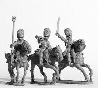 Gendarme d` Elite Command in Bearskins, 1815