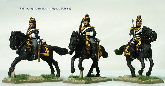 Grenadiers a Cheval of the Imperial Guard Galloping, Swords Shouldered, in Campaign Dress and Bonnet de Police