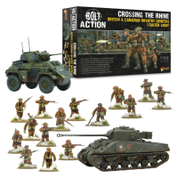 Crossing the Rhine: British & Canadian infantry...