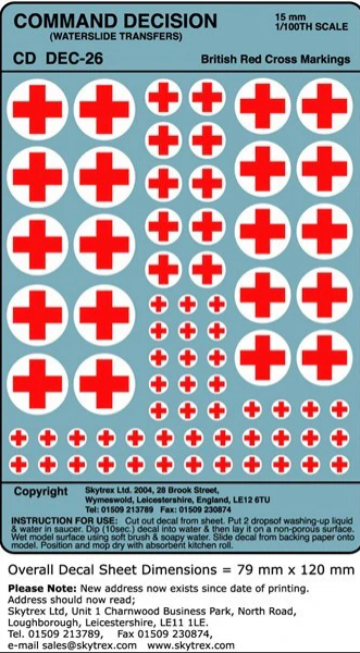 British Red Cross Markings (15mm)