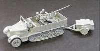 SdKfz 7/2 8 ton Halftrack with Flak 36 37mm AA, Ammo...