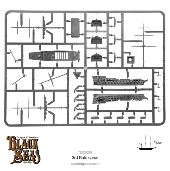 Black Seas: 3rd Rate Sprue
