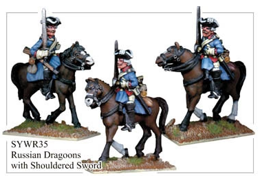 Seven Years War: Russian Dragoons with Shouldered Sword