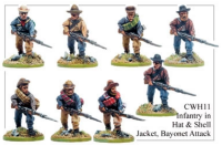 American Civil War: Infantry in Hats and Shell Jackets...