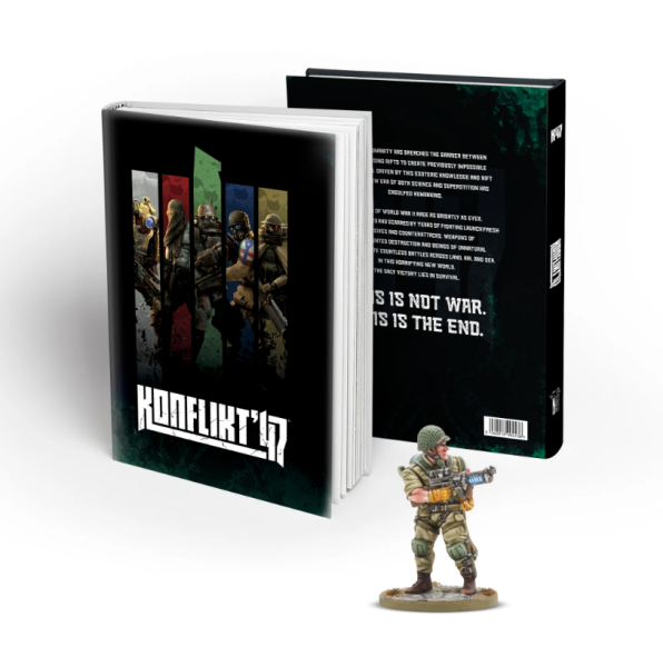 Konflikt `47: Rulebook with Special Miniature - Reload! US or Axis Miniature