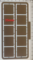 25mm Square Unlipped Base Frame (x40)