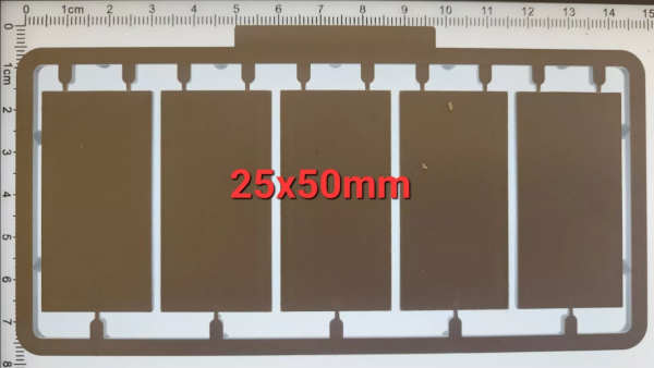 25mm x 50mm Rectangle Unlipped Base Frame (x20)