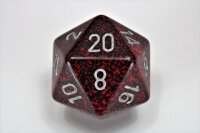 Speckled 34mm Silver Volcano d20