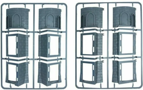28mm Medieval Fortified Castle Round Connector Set