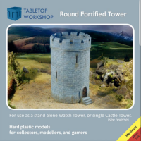 28mm Medieval Fortified Castle Round Tower