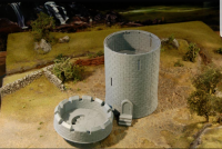 28mm Medieval Fortified Castle Round Tower