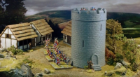 28mm Medieval Fortified Castle Round Tower
