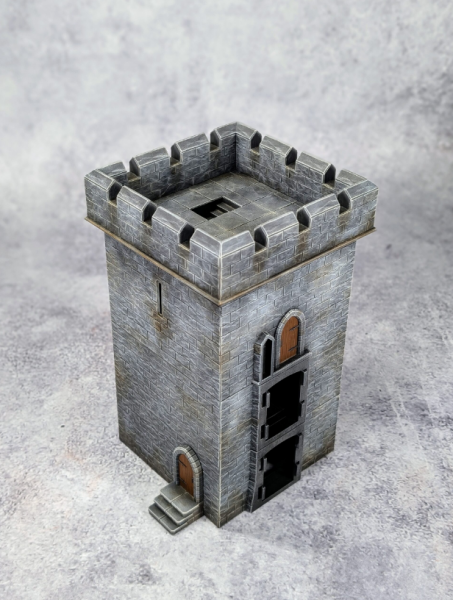 28mm Fortified Square Castle Tower Connectors