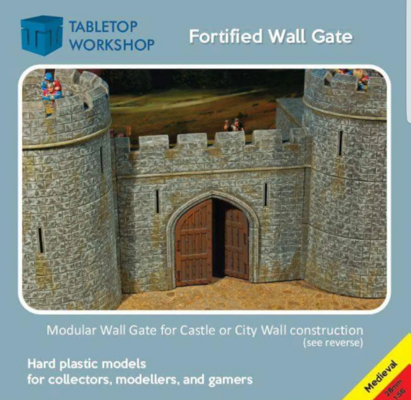 28mm Medieval Fortified Castle Wall Gate