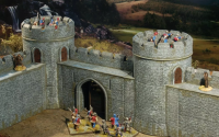28mm Medieval Fortified Castle Wall Gate