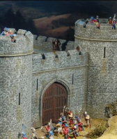 28mm Medieval Fortified Castle Wall Gate