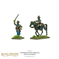 Confederate Officers Advancing (Foot & Mounted) B