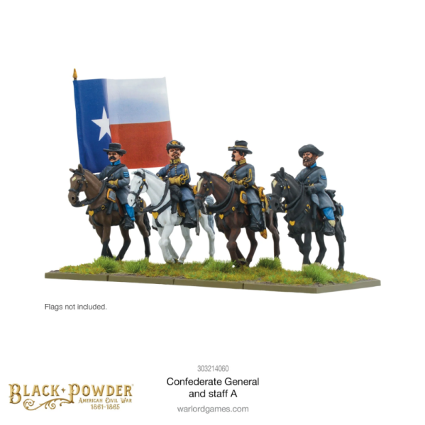 ACW Confederate General and Staff A