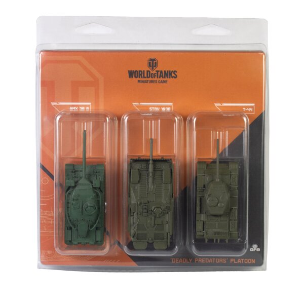 World of Tanks: "Deadly Predators" Tank Platoon (Strv 103B, T-44, AMX-30B)