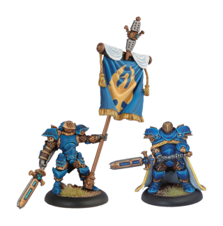 Cygnar Stormblade Officer & Standard Bearer