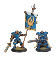 Cygnar Stormblade Officer & Standard Bearer