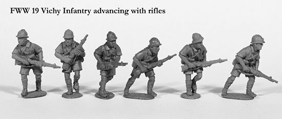 French: Vichy Infantry Advancing