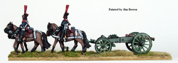 Guard 4 Horse Limber Team with 6 pdr, Walking