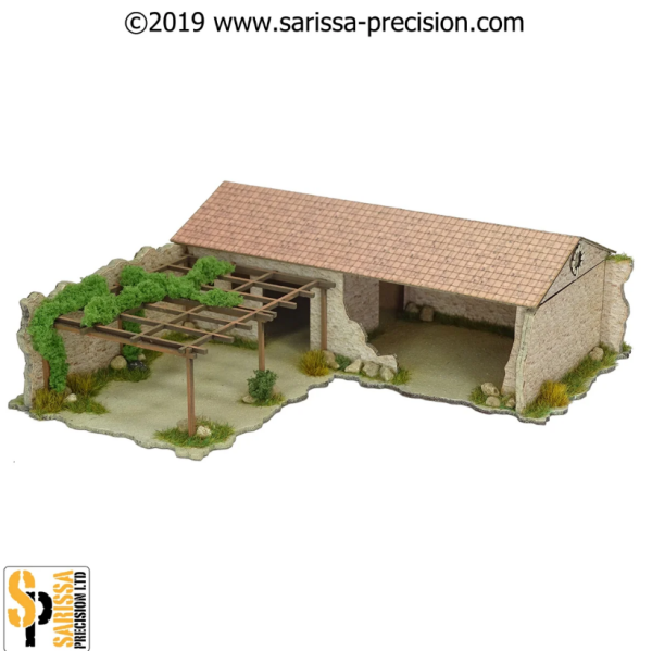 Mediterranean Village: House Corner (28mm)