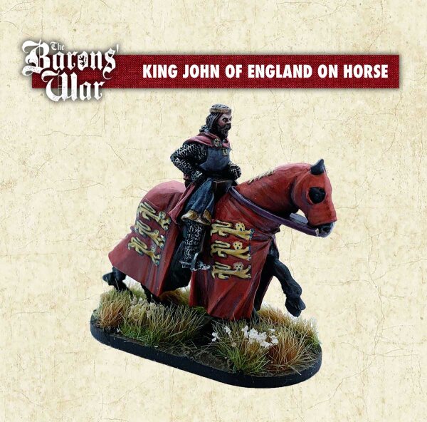 The Baron`s War: King John of England on Horse