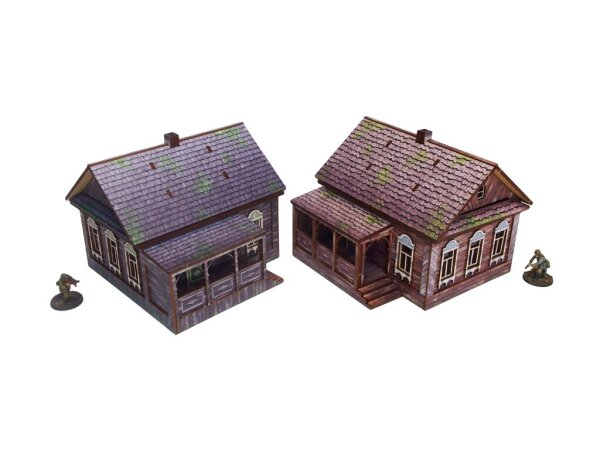 WW2 Ostfront Village Doma (2) (28mm)