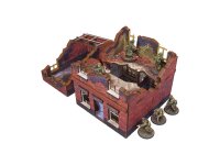 WW2 Ostfront Stalingrad Small House (with Garage) (3) (28mm)