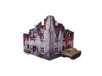 WW2 Ostfront Stalingrad Apartment Block Front (1) (28mm)