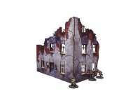 WW2 Ostfront Stalingrad Apartment Block Front (1) (28mm)