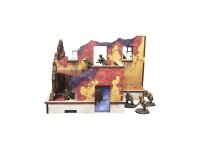 WW2 Ostfront Stalingrad School Left (with Balcony) (1) (28mm)