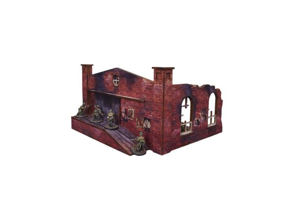 WW2 Ostfront Stalingrad Factory Back (with Ramp) (1) (28mm)