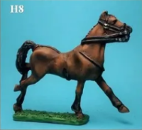 28mm Napoleonic`s Heavy Horses Galloping - Head Down